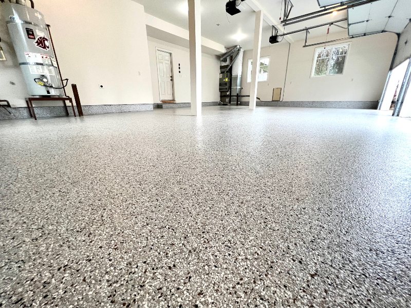 Flake Garage Floor epoxy flooring photo 2